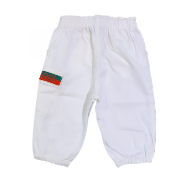 Gucci - Pantaloni bianchi per neonato