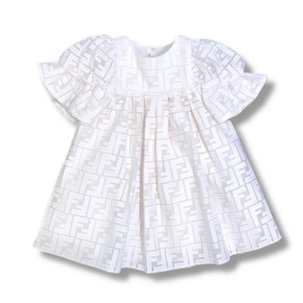 Fendi - Abito Bianco per neonata
