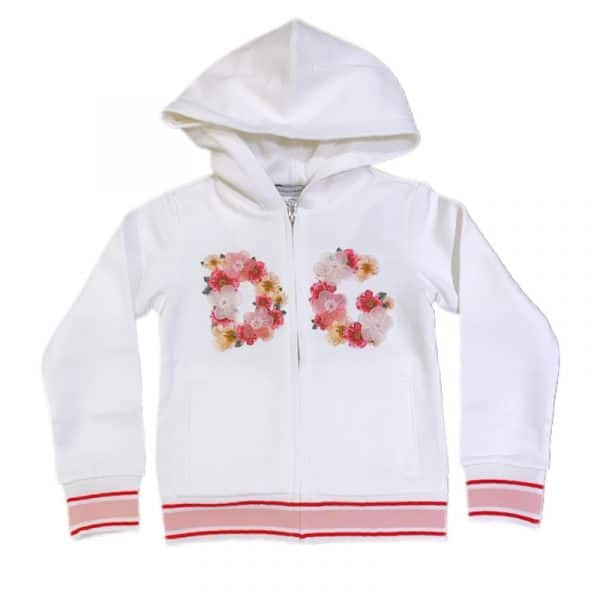 Dolce & Gabbana - Felpa bianca bimba