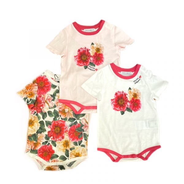 Dolce & Gabbana - Kit body multicolor per neonata