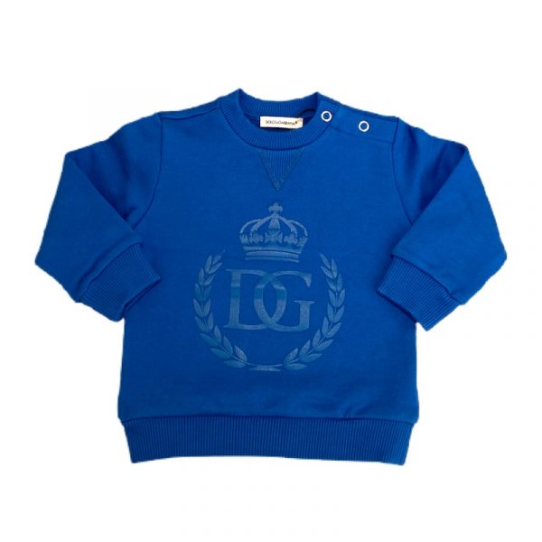 Dolce & Gabbana - Felpa azzurra per neonato