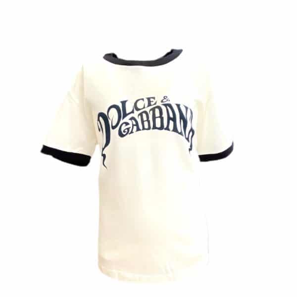Dolce & Gabbana - T-shirt manica corta bianca bimbo
