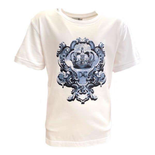 Dolce & Gabbana - T-shirt manica corta bianca bimbo