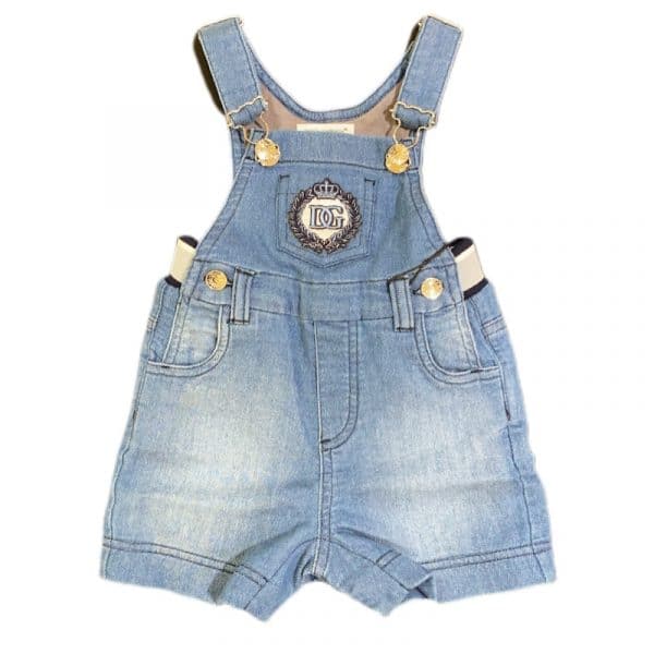 Dolce & Gabbana - Salopette jeans per neonato