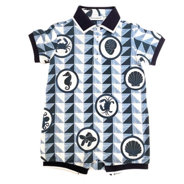 Dolce & Gabbana - Pagliaccetto multicolor per neonato
