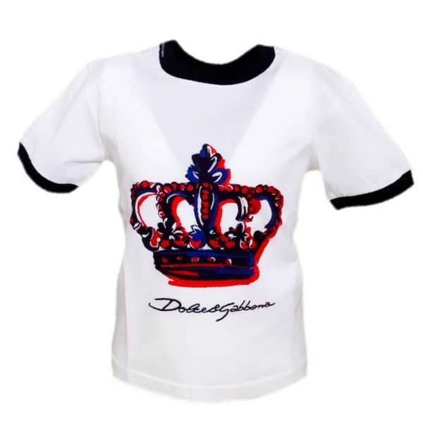 Dolce & Gabbana - T-shirt manica corta bianca bimbo