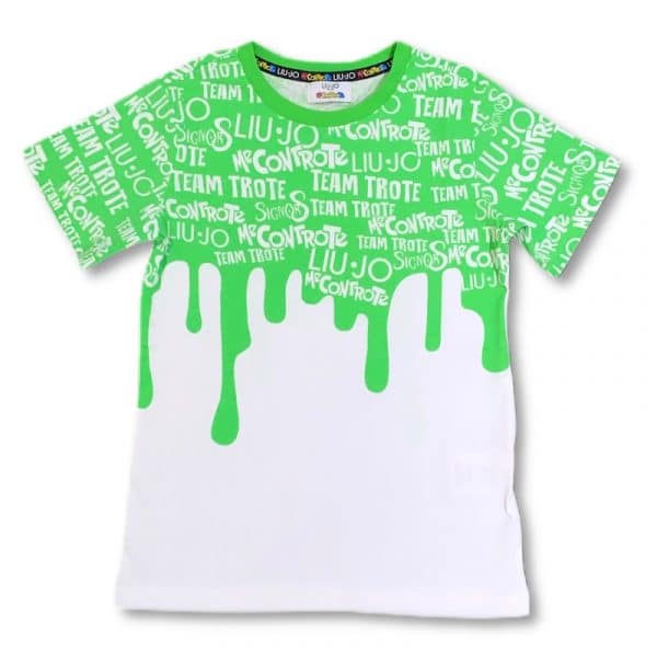 Mecontrote - T-shirt green-white bimbo