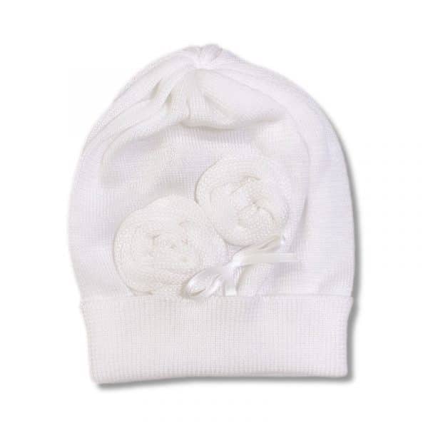 Catya - Cappello Bianco per neonata
