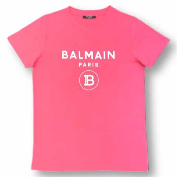 Balmain - T shirt rosa bubble bimba