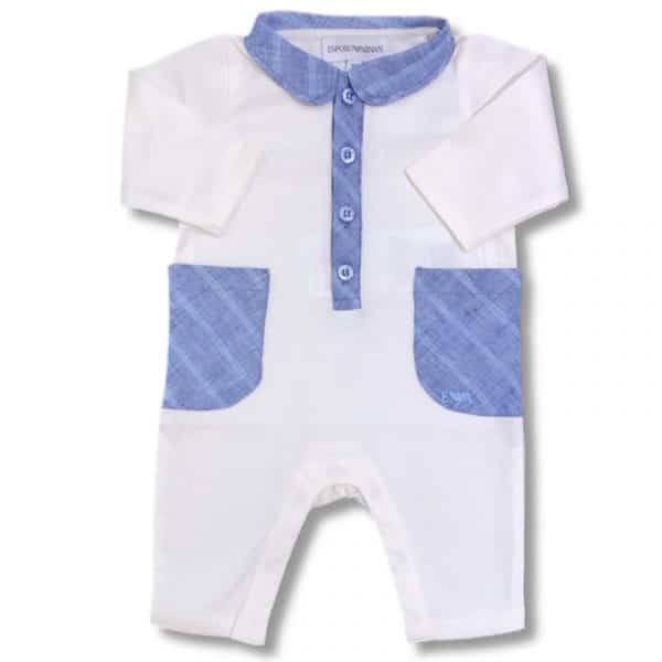 Emporio Armani - Tutina bianca per neonato
