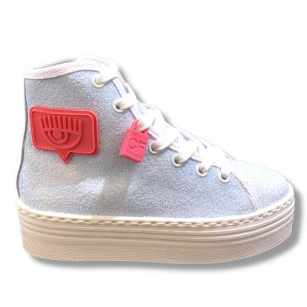 Chiara Ferragni - Sneaker cielo glitter bimba
