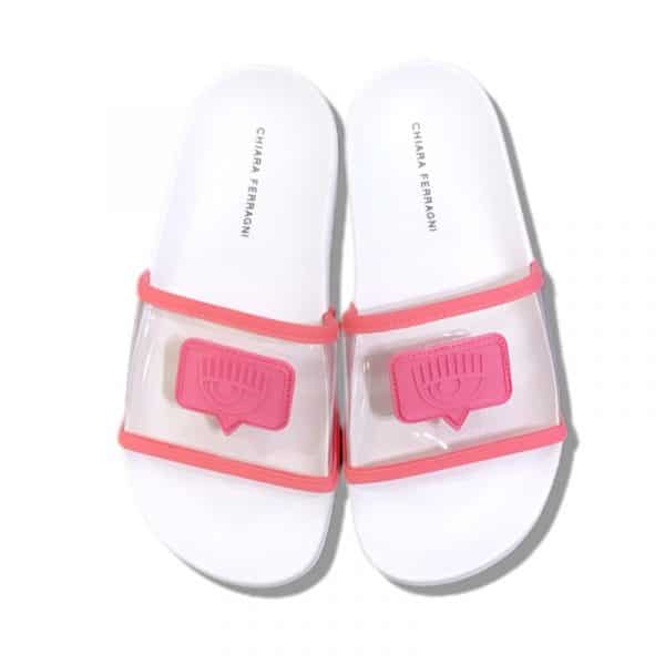 Chiara Ferragni - Ciabatta bimba rosa trasparente bimba