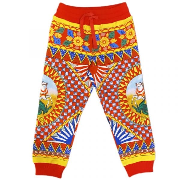 Dolce & Gabbana - Pantalone in felpa - Multicolor