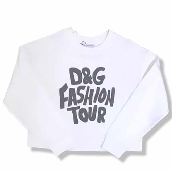 Dolce & Gabbana - Felpa white bimbi