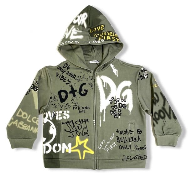 Dolce & Gabbana - Felpa verde bimbo