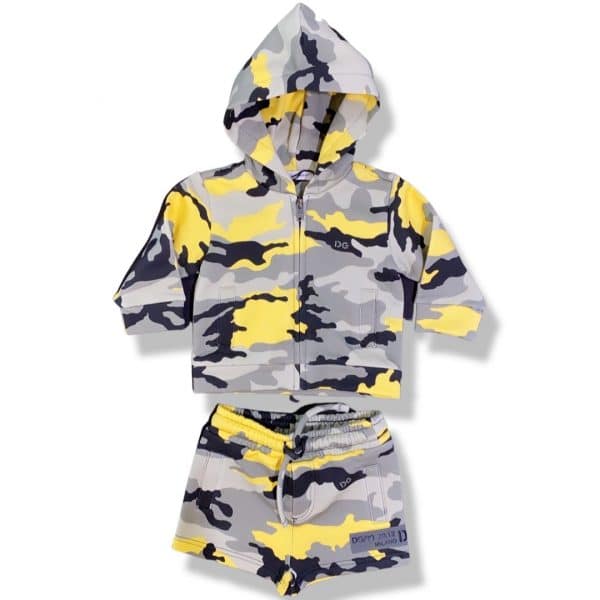 Dolce & Gabbana - Felpa camouflage bimba