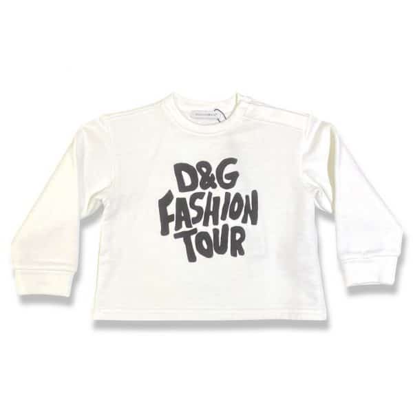Dolce & Gabbana - Felpa white per neonato