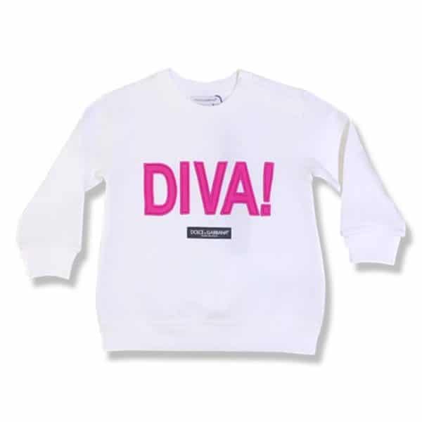 Dolce & Gabbana - Felpa manica lunga - White