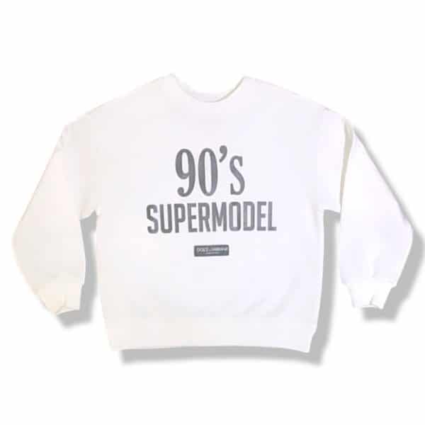 Dolce & Gabbana - Felpa white bimba