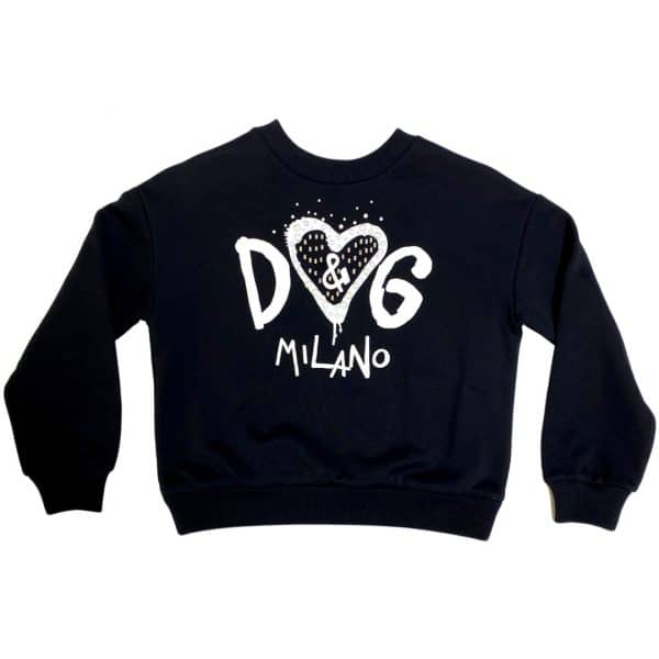 Dolce & Gabbana - Felpa black bimba
