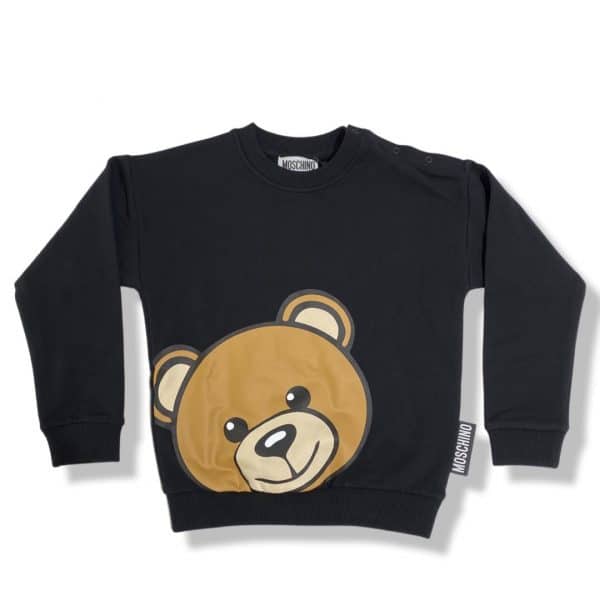 Moschino - Felpa manica lunga black bimbi
