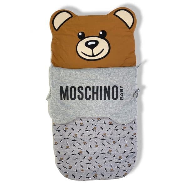 Moschino - Sacco nanna grigio per neonati