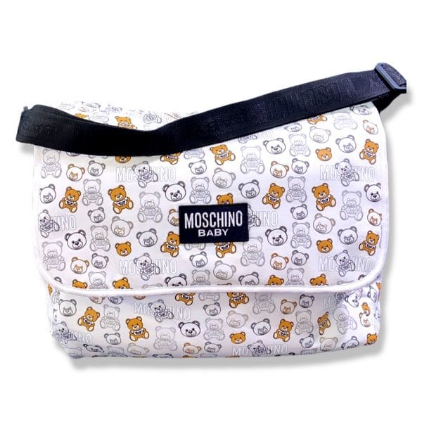 Moschino - Borsa fasciatoio white per neonati