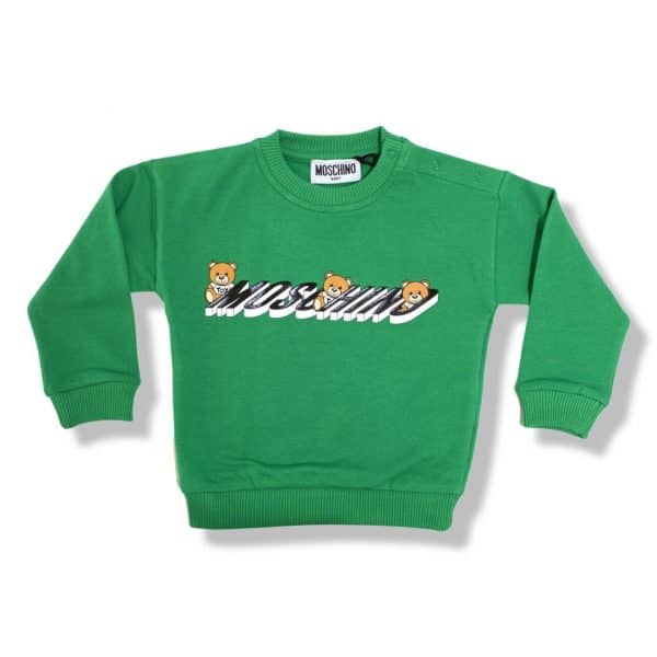 Moschino - Felpa verde per neonati