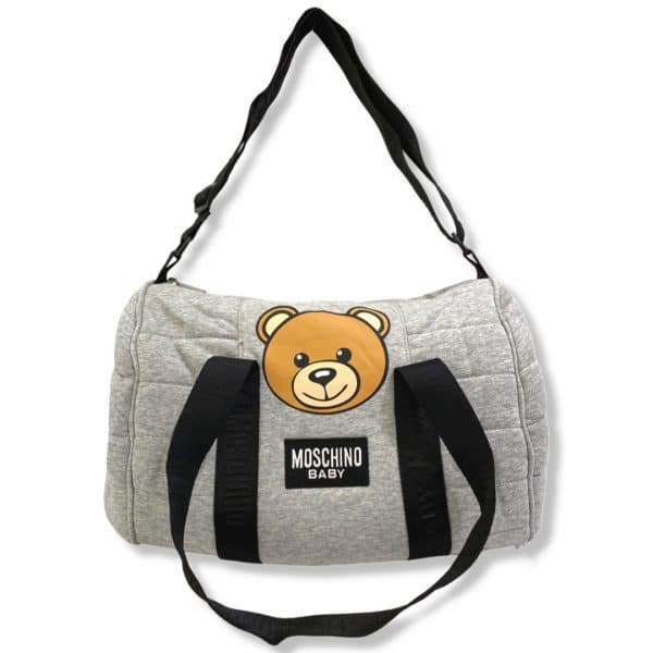 Moschino - Borsa fasciatoio grigia per neonati