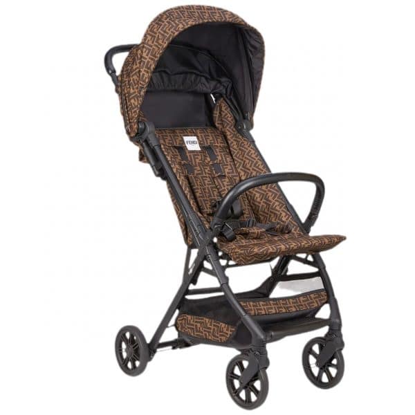Fendi - Passeggino marrone per neonati