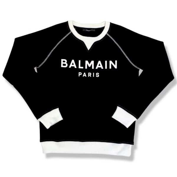 Balmain - Felpa con logo nera bimba