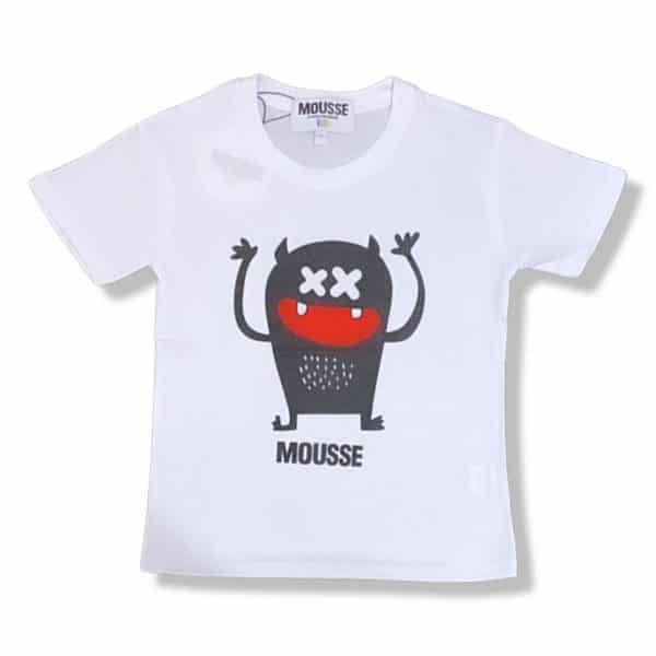 Mousse - T-shirt manica corta white bimbo