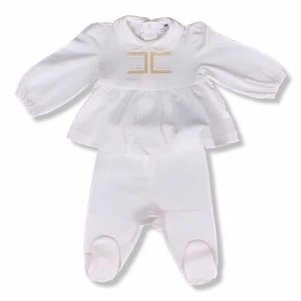 Elisabetta Franchi - Completo per neonata panna per neonata