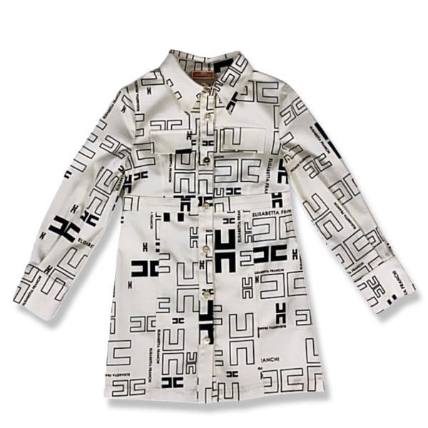 Elisabetta Franchi - Abito logo nero  bimba