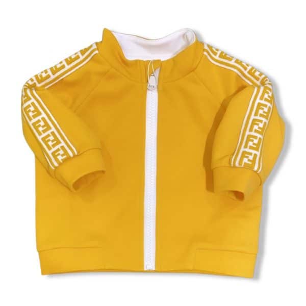 Fendi - Felpa con logo yellow per neonati