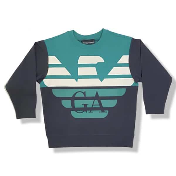 Giorgio Armani - Felpa per bambino - Verde/Blu