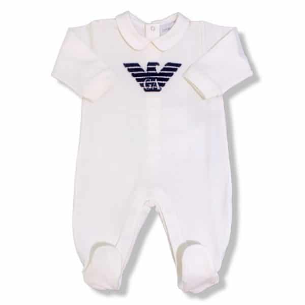 Emporio Armani - Tutina per neonato bianco per neonato