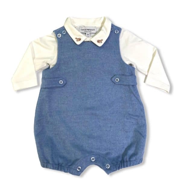 Giorgio Armani - Pagliaccetto per neonato - Cielo