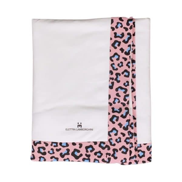 Elettra Lamborghini - Coperta per neonata bianca per neonata