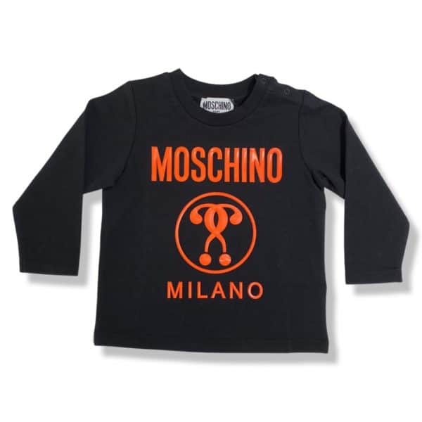 Moschino - T-shirt manica lunga black per neonati