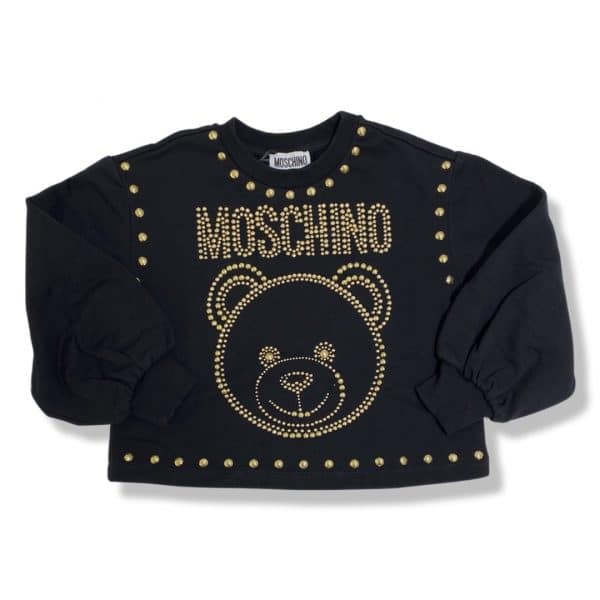 Moschino - Felpa con borchie black bimbo