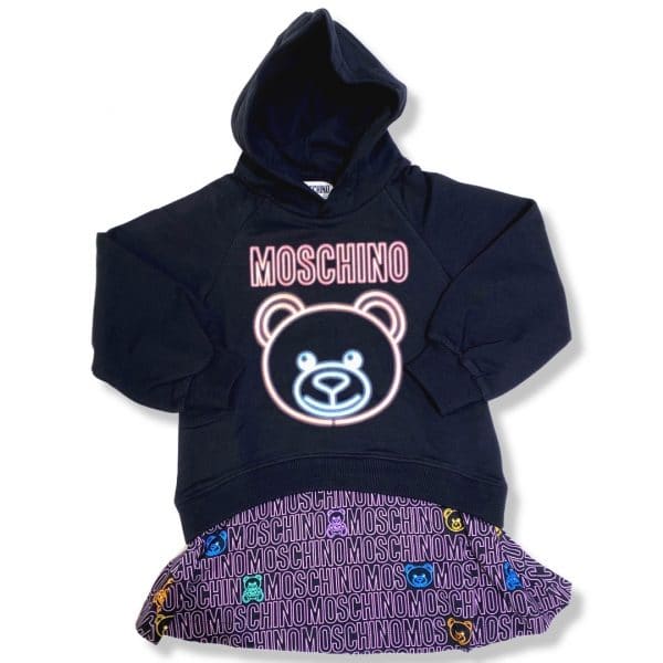 Moschino - Abito in felpa black bimba