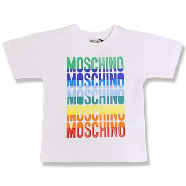 Moschino - T-shirt manica corta white bimbi