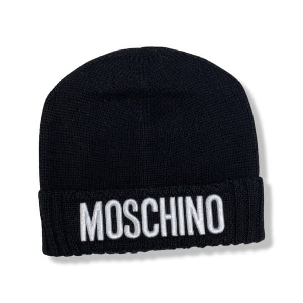Moschino - Cappello con logo black bimbi