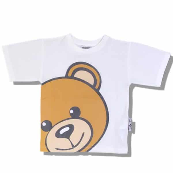 Moschino - T-shirt manica corta white bimbi