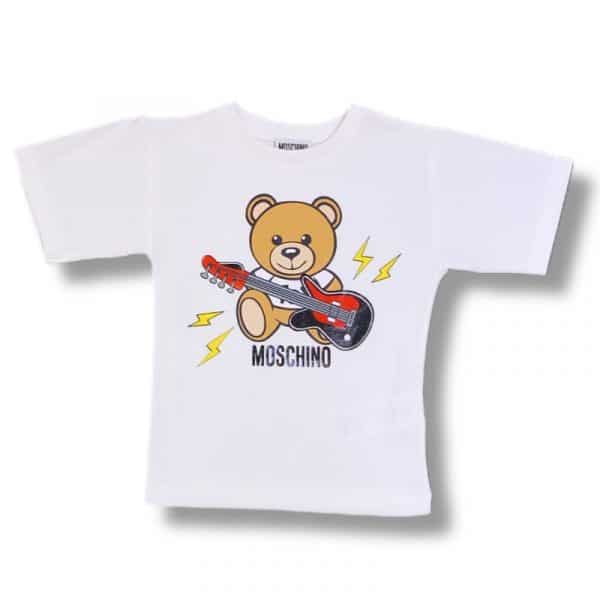 Moschino - T-shirt manica corta bianca bimbo