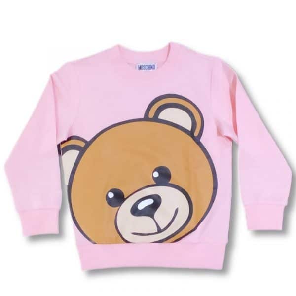Moschino - Felpa manica lunga rosa bimba