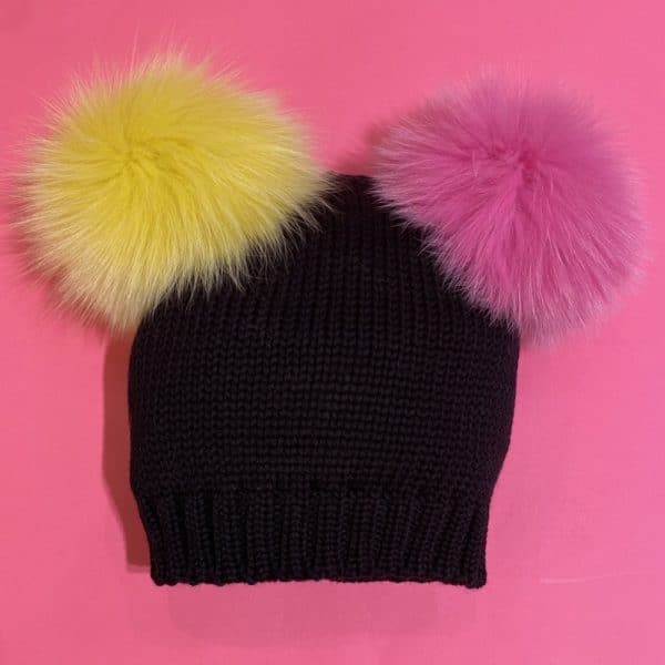 Catya - Cappello con pon pon - Multicolor