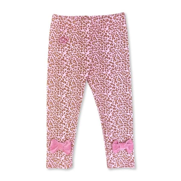 Miss Blumarine - Leggins maculato rosa bimba