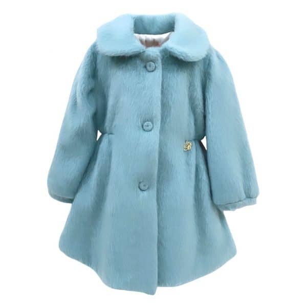 Miss Blumarine - Cappotto per bambina tiffany bimba